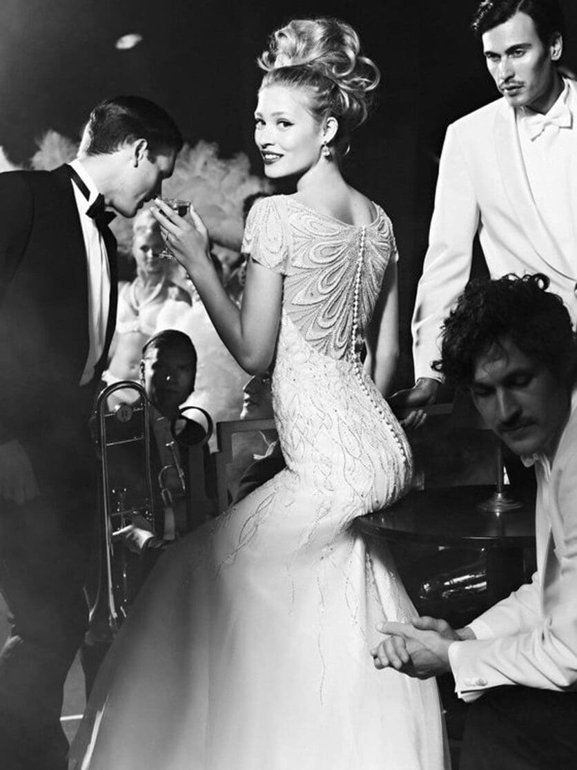 vintage wedding theme Justin Alexander