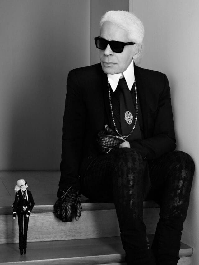karl lagerfeld with barbie