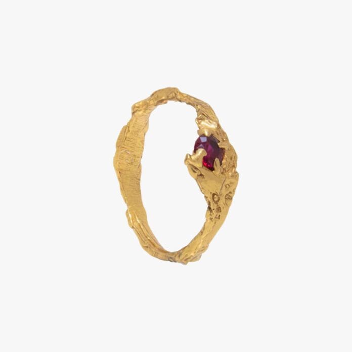 Loveness Lee Ati july birthstone ruby ring
