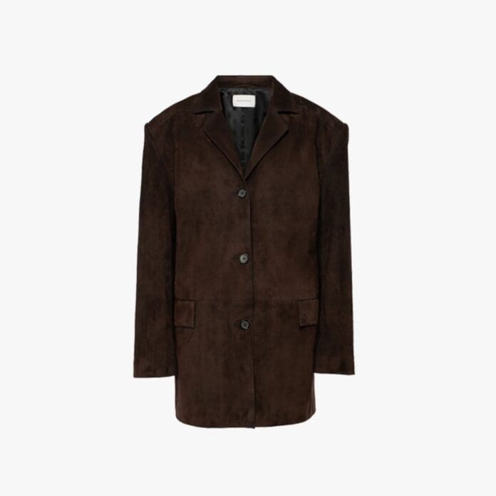 Magda Butrym oversized suede jacket