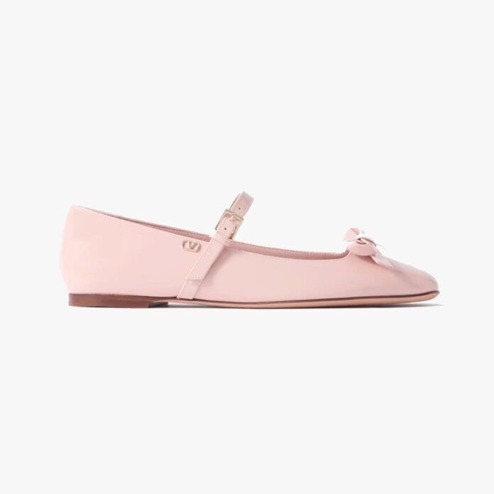 Valentino Garavani bow-embellished ballerinas