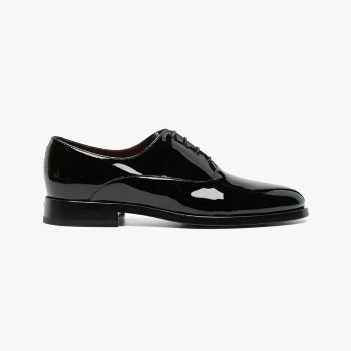 Valentino Garavani patent-leather Oxford shoes