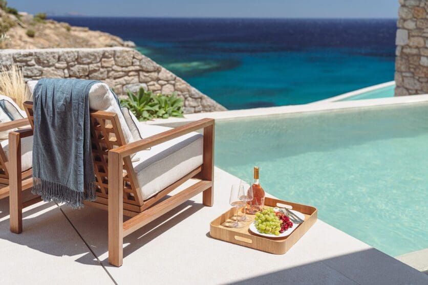 Cali Mykonos Pool side Dining