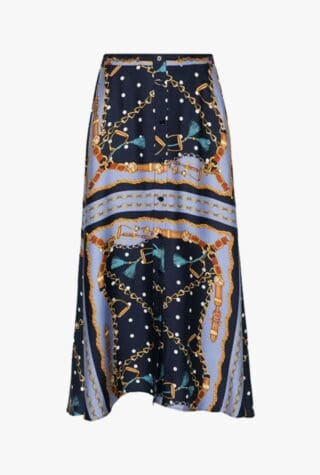 Maje chain-link midi skirt notting hill carnival style