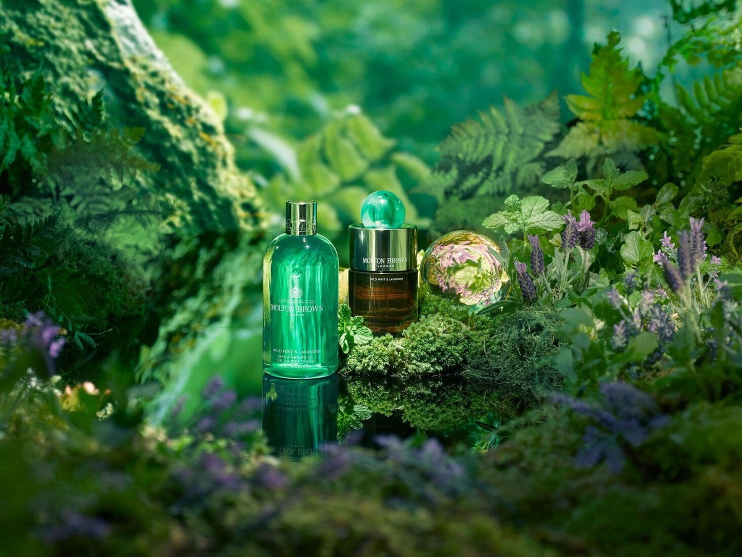 Molton Brown Wild Mint And Lavandin Collection