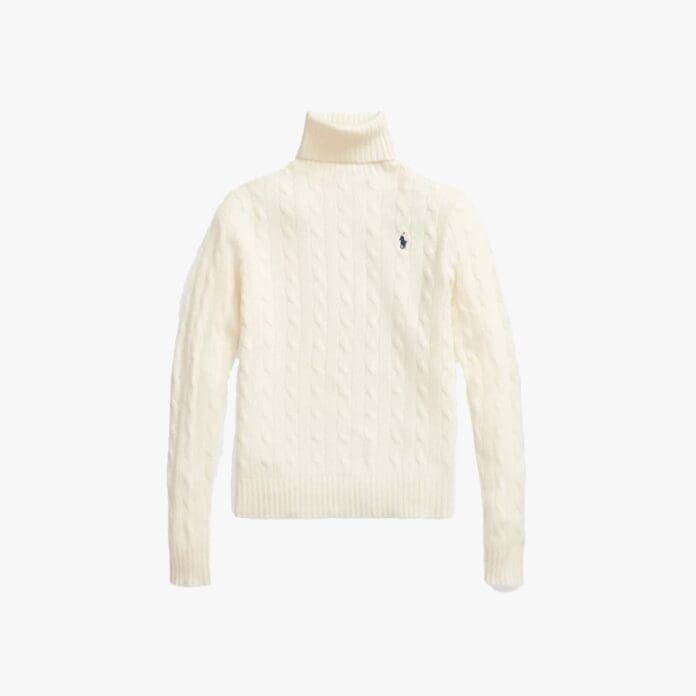 Ralph Lauren cable roll-neck jumper