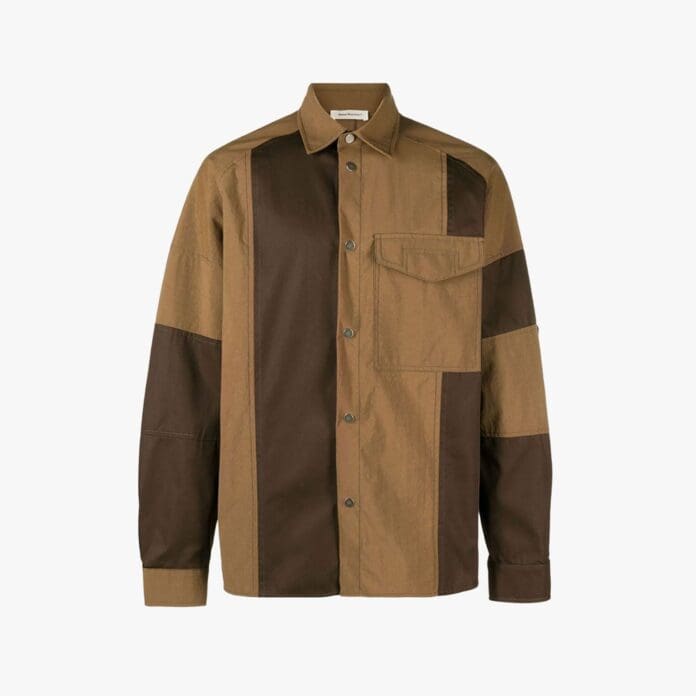 There Was One panelled overshirt