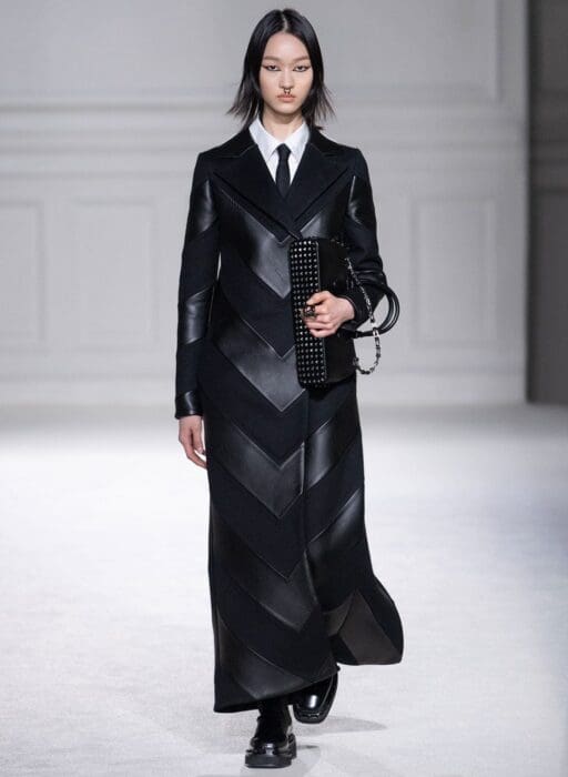 valentino aw23 black coat
