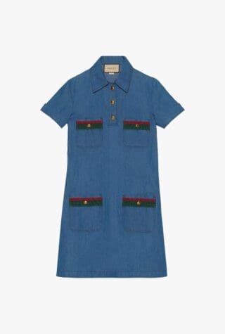 Gucci denim shift dress