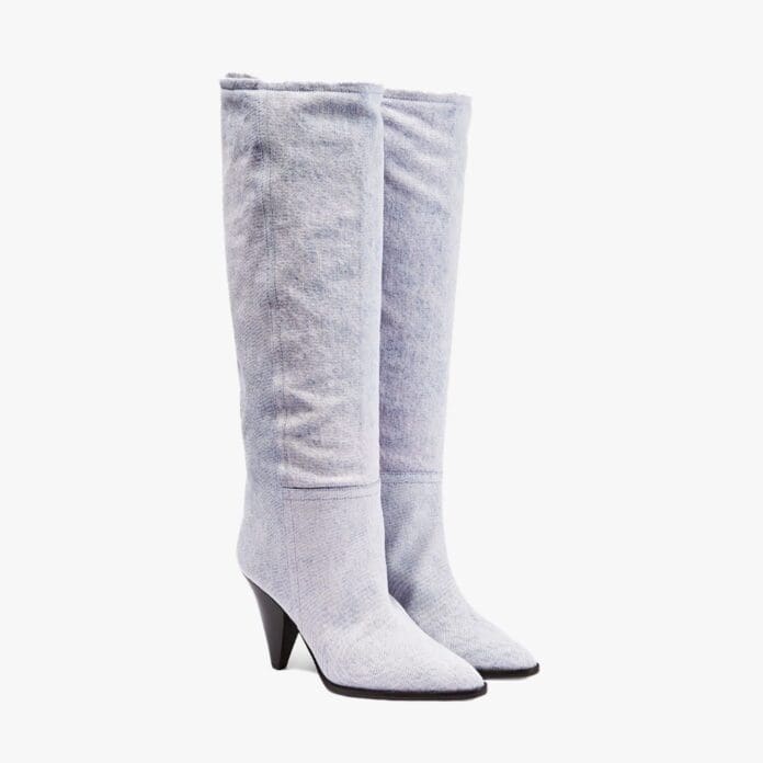 Isabel Marant Ririo denim knee-high boots