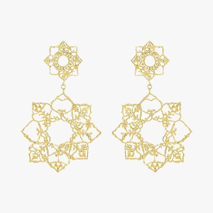 Natalie Perry Two Blooms earrings