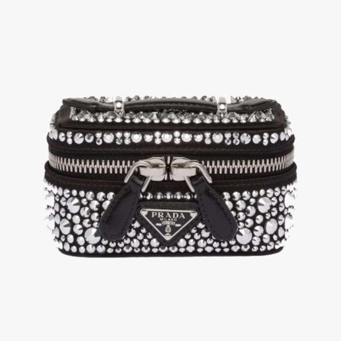 Prada satin jewellery case