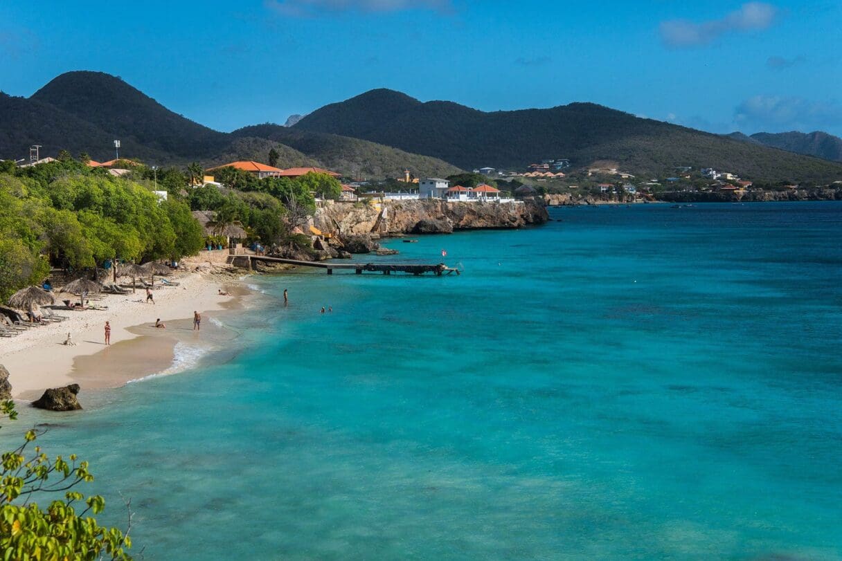 curacao Beaches-Playa-Forti Caribbean island