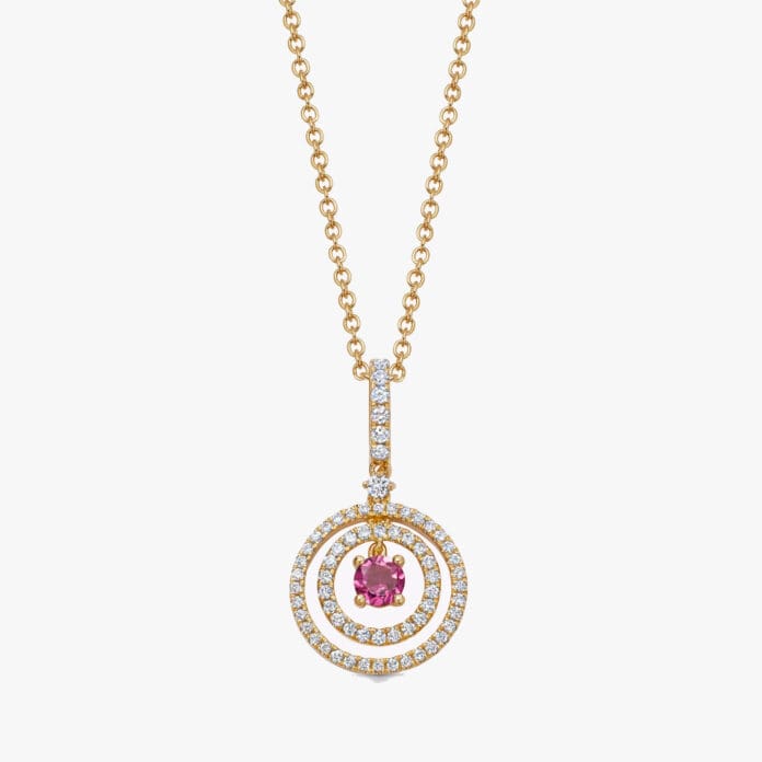 Kiki McDonough tourmaline and diamond pendant