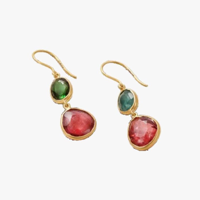 Pippa Small Iris tourmaline earrings