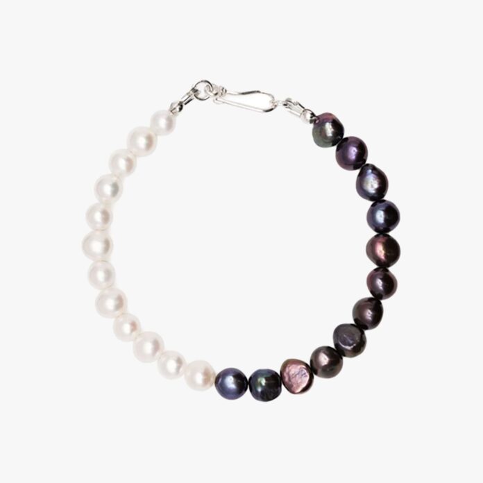 A Sinner In Pearls two-tone bracelet
