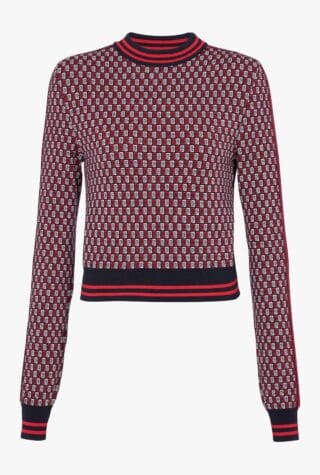 balmain logo jumper