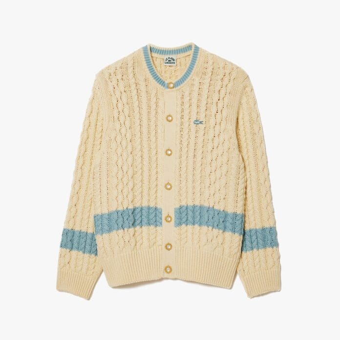 lacoste x le fleur cardigan