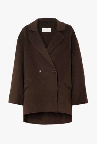Lina double-breasted wool and cashmere-blend blazer