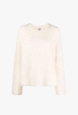Textured alpaca wool-blend jumper
