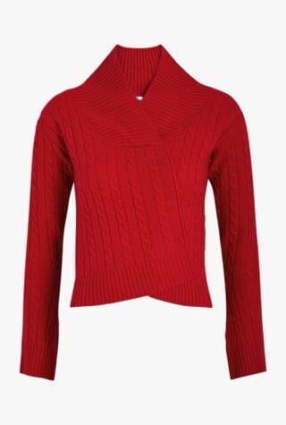victoria beckham cable knit jumper