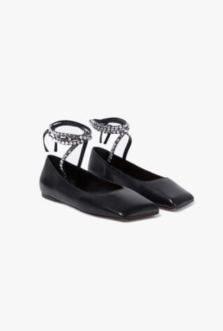 Amina Muaddi ballet flats