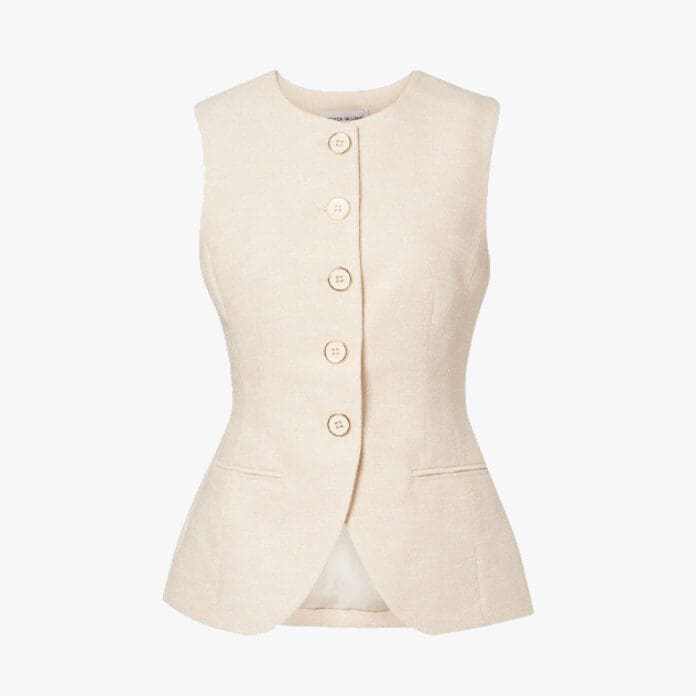 Rebecca Vallance Winnie tweed vest