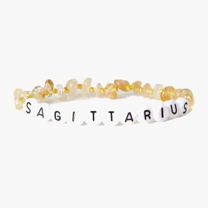 TBalance Crystals Sagittarius Citrine Bracelet