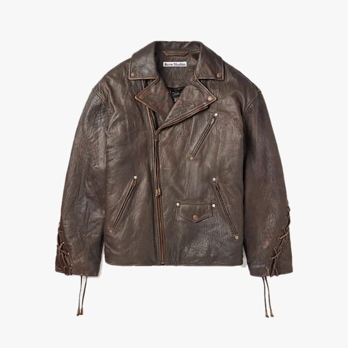 Acne Studios leather biker jacket