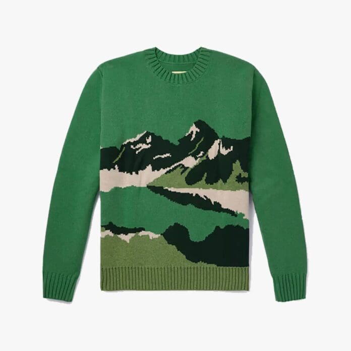 De Bonne Facture jacquard-knit wool jumper