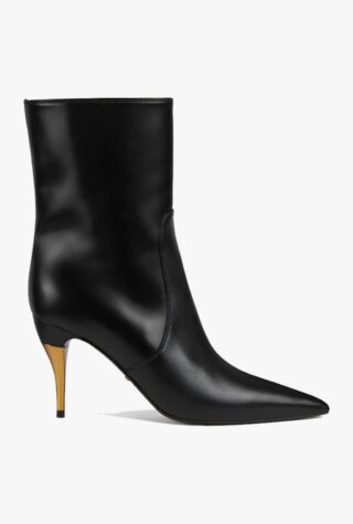 Gucci mid-heel ankle-length leather boots