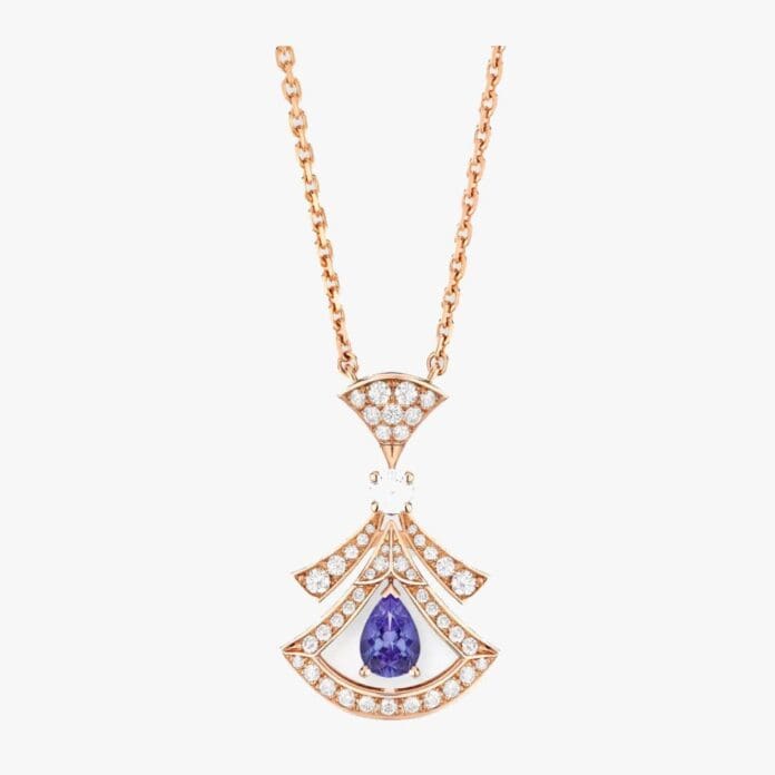 Bvlgari tanzanite pendant necklace