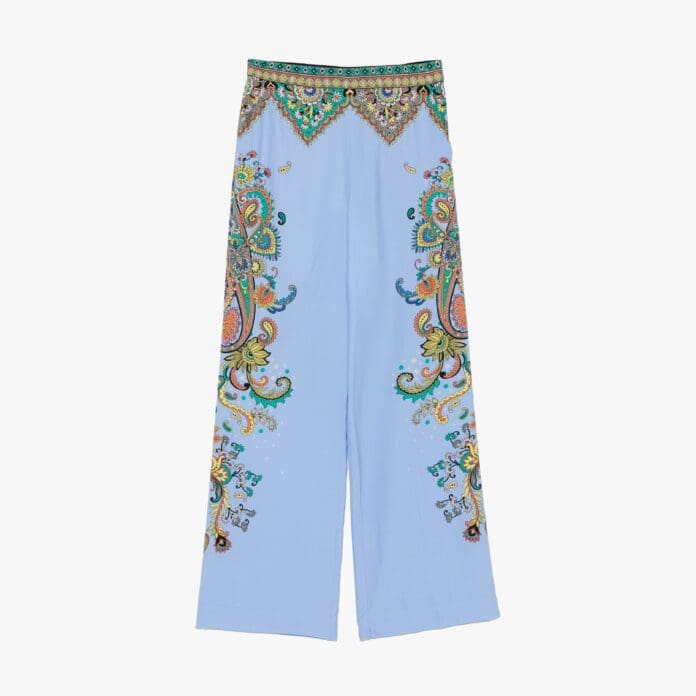 Etro Floral silk trousers 