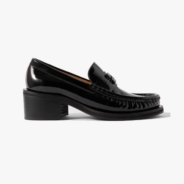 Ganni Butterfly recycled leather loafers