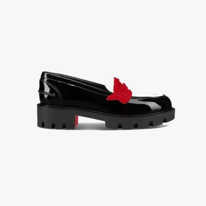 Christian Louboutin Penny Lug Donna leather loafers