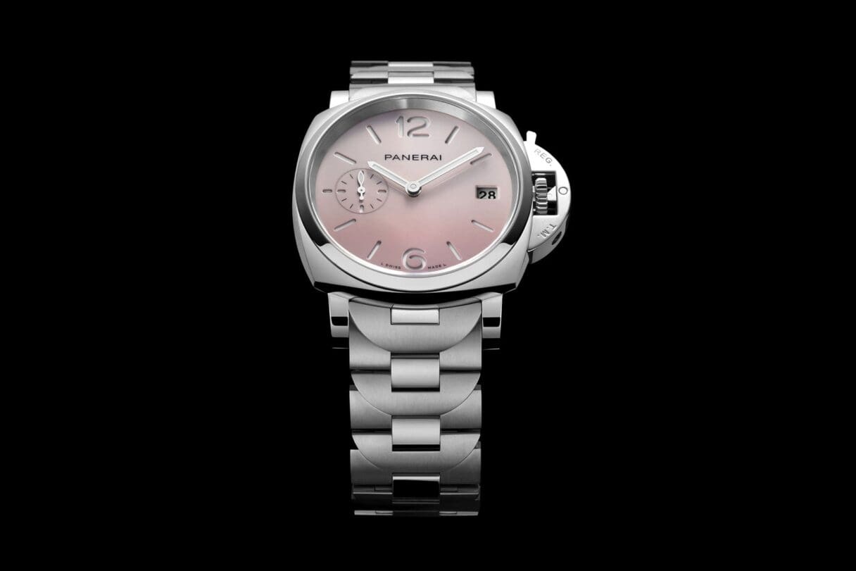 panerai luminor due watch pink