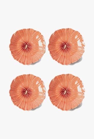 Bordallo Pinheiro Hollyhock dessert plates
