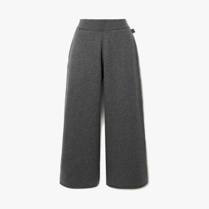 Loewe cropped cashmere wide-leg trousers