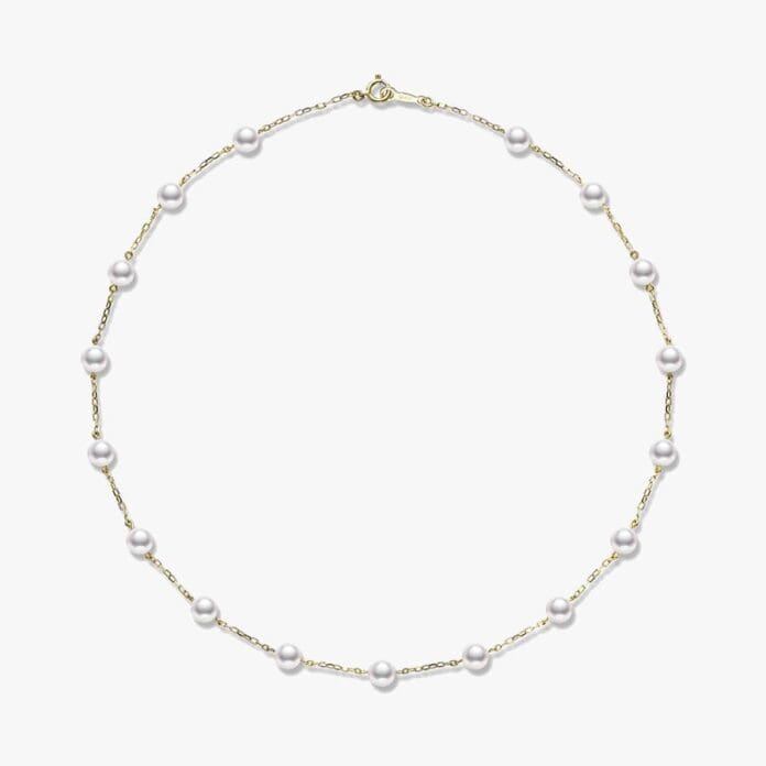 Mikimoto pearl chain necklace