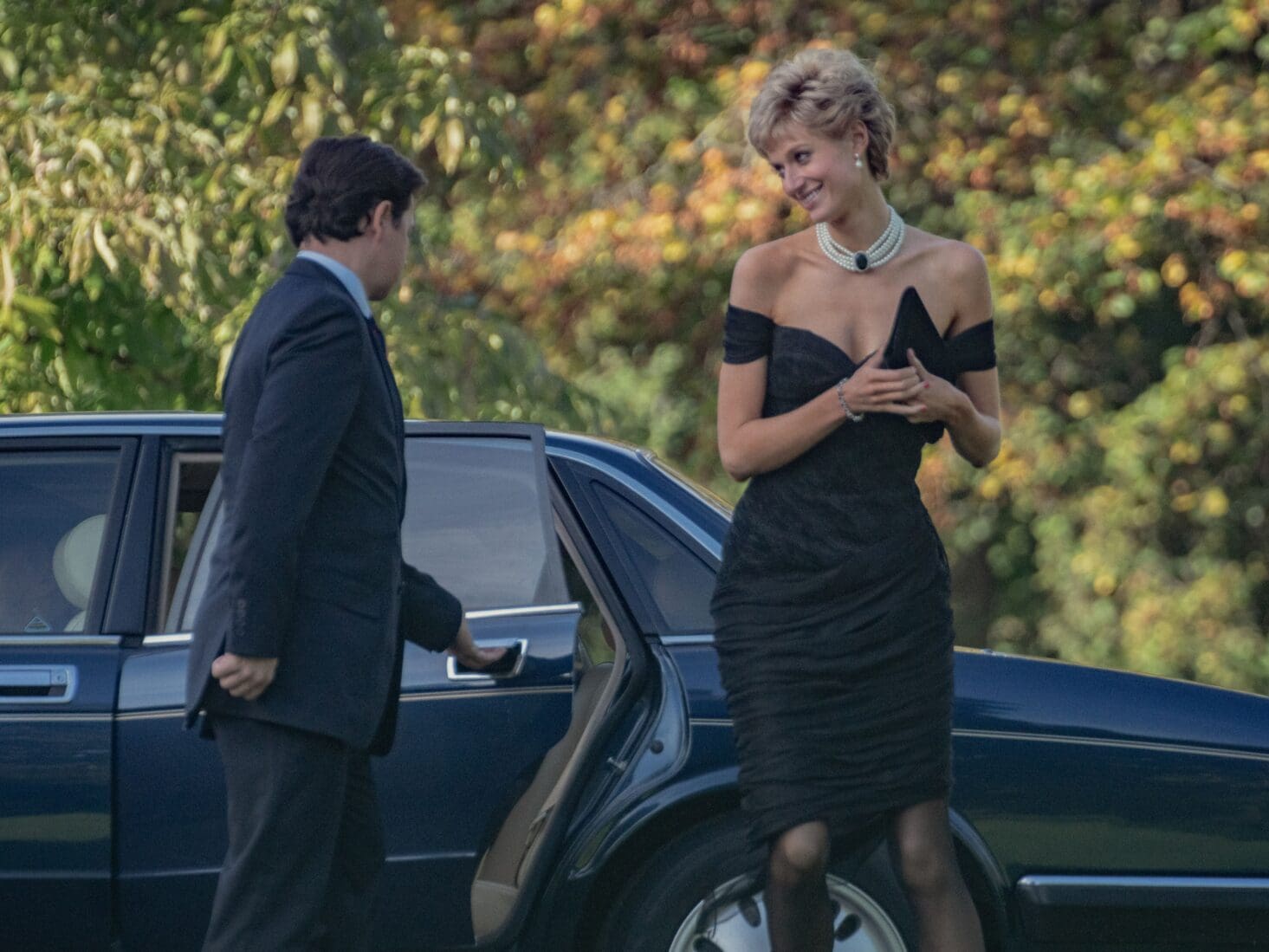sachin and babi light blue dress FILE PHOTO** Lady Diana Spencer, later to become Diana, Princess of Wales,  sets the flashbulbs popping as she wears a revealing Emanuel black dress  attending her first official engagement with Prince Charles,