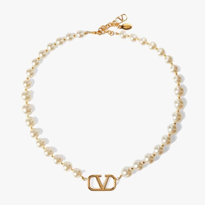 Valentino Garavani VLOGO signature pearl necklace