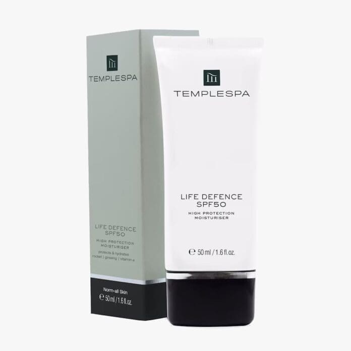 Templespa Life Defence SPF50 moisturiser