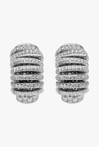 Earrings with diamonds