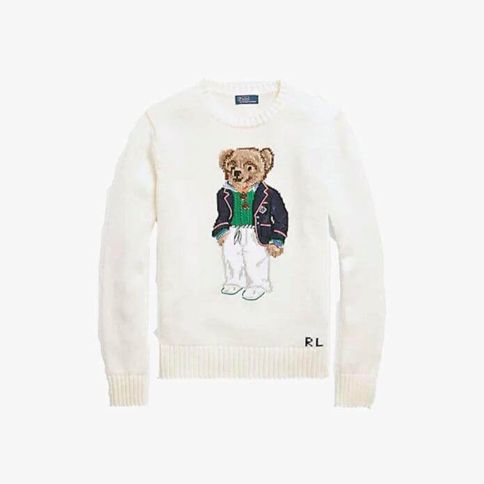 Polo Bear cotton crewneck jumper