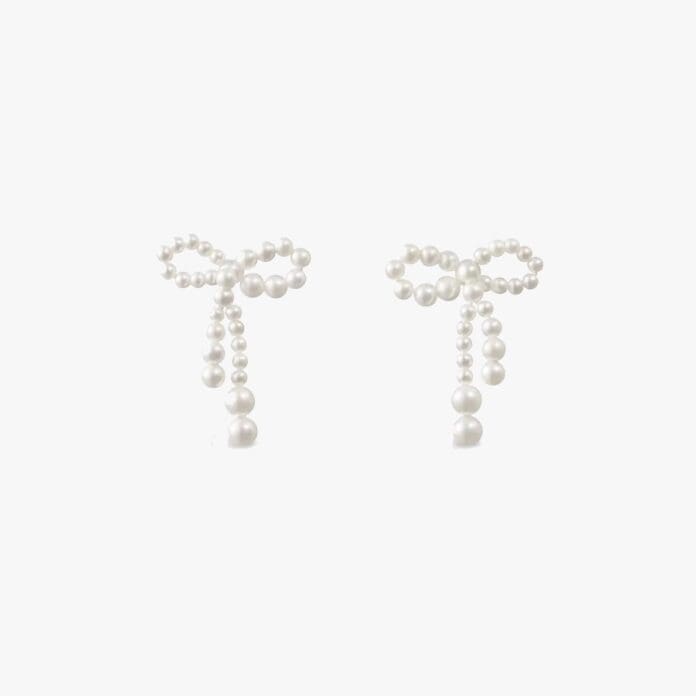 Sophie Bill Brahe Rosette de Perles pearl earrings