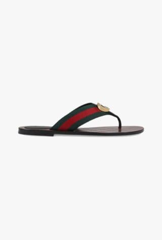 Gucci interlocking G web stripe sandals