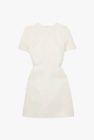 Valentino Garavani wool and silk-blend jacquard mini dress