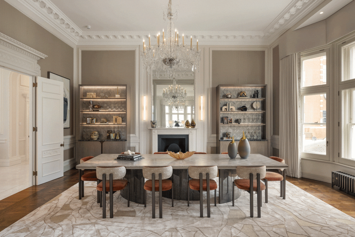 149 old park lane mayfair apartment dining room