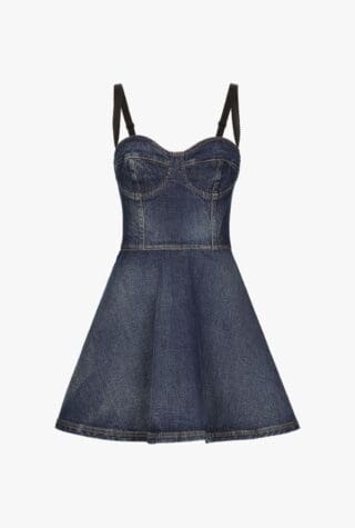 Dolce and Gabbana short denim corset dress