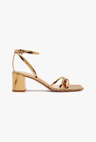 Gianvito Rossi Stivale 65 metallic leather sandals harvey nichols event dressing